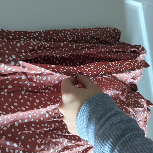 A&F Midi Polka Dot Dress - Picture 6 of 9